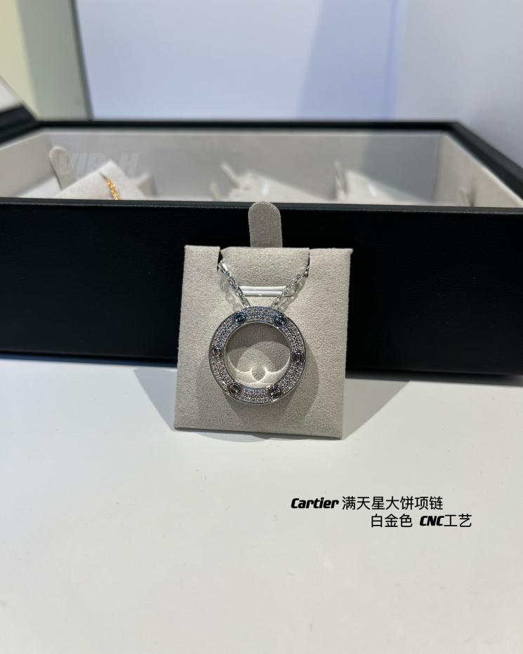 réplica,joyas,joyería,1:1,replica,fake,lujo,barato Collar con forma de panqueque de gypsophila de la serie Love de Cartier