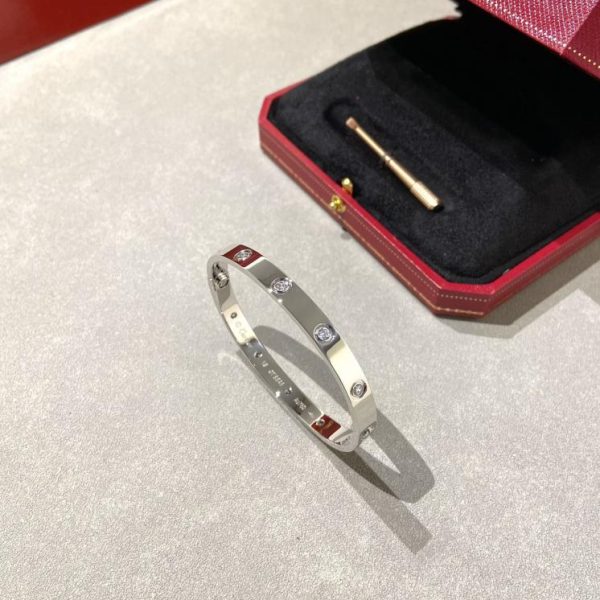 réplica,joyas,joyería,1:1,replica,fake,lujo,barato Brazalete Cartier de diez diamantes versión ancha