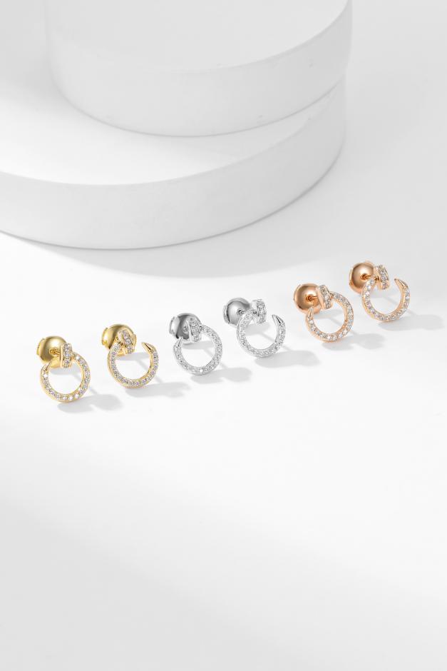 réplica,joyas,joyería,1:1,replica,fake,lujo,barato réplica,joyas,joyería,1:1,replica,fake,lujo,barato Pendientes Cartier serie uñas