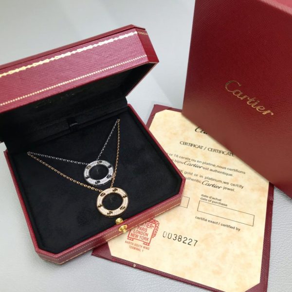 réplica,joyas,joyería,1:1,replica,fake,lujo,barato Collar Cartier con combinación de tres pasteles