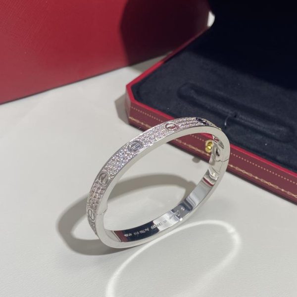 réplica,joyas,joyería,1:1,replica,fake,lujo,barato Pulsera sencilla clásica de gypsophila versión amplia de Cartier