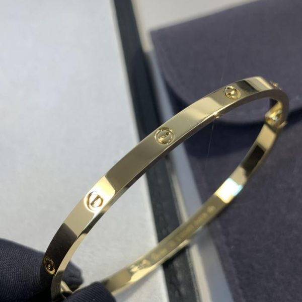 réplica,joyas,joyería,1:1,replica,fake,lujo,barato Pulsera Cartier Love versión estrecha sin diamantes