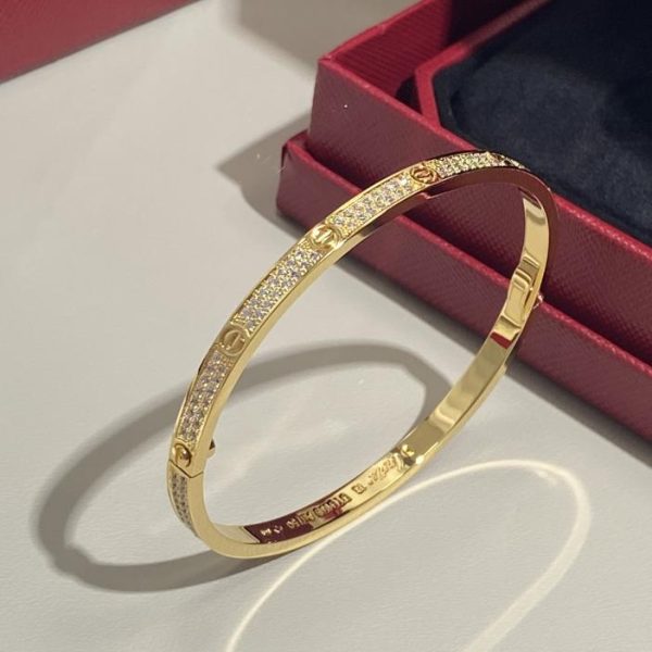 réplica,joyas,joyería,1:1,replica,fake,lujo,barato Pulsera sencilla clásica de gypsophila versión amplia de Cartier