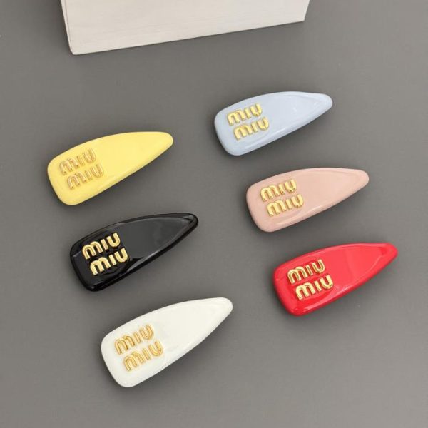 réplica,joyas,joyería,1:1,replica,fake,lujo,barato Pasador de pelo caramelo Miu Miu