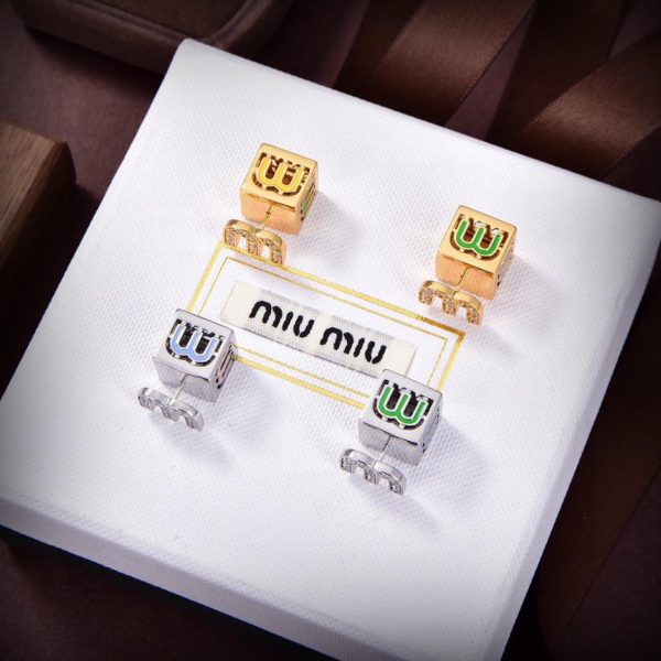 réplica,joyas,joyería,1:1,replica,fake,lujo,barato Pasador de pelo blanco y negro de Miu Miu