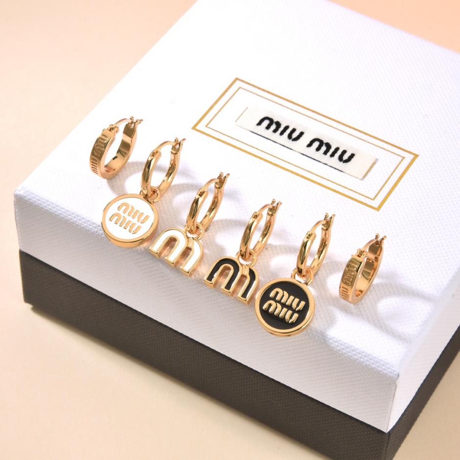 réplica,joyas,joyería,1:1,replica,fake,lujo,barato Pendientes colgantes de aceite de Miu Miu