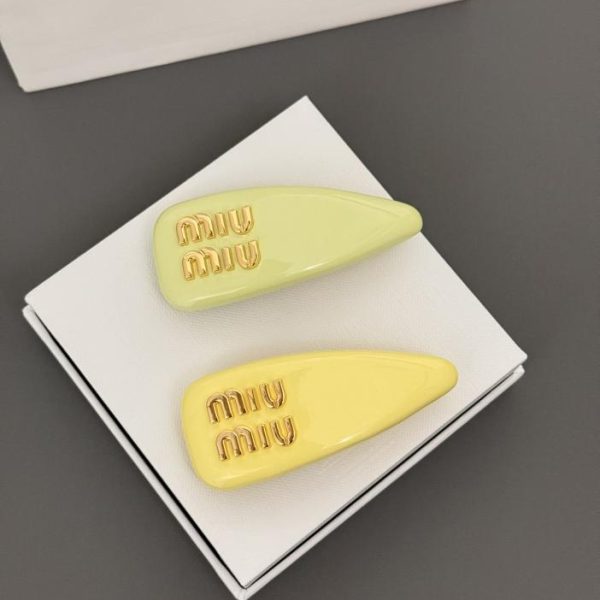 réplica,joyas,joyería,1:1,replica,fake,lujo,barato Pasador de pelo caramelo Miu Miu