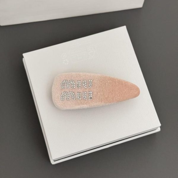 réplica,joyas,joyería,1:1,replica,fake,lujo,barato Pasador de pelo caramelo Miu Miu