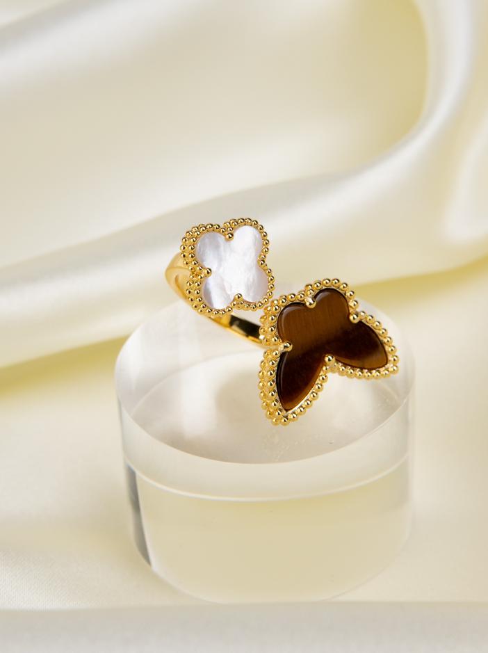 réplica,joyas,joyería,1:1,replica,fake,lujo,barato [Edición superior] Van Cleef & ArpelsAnillo Lucky Alhambra
