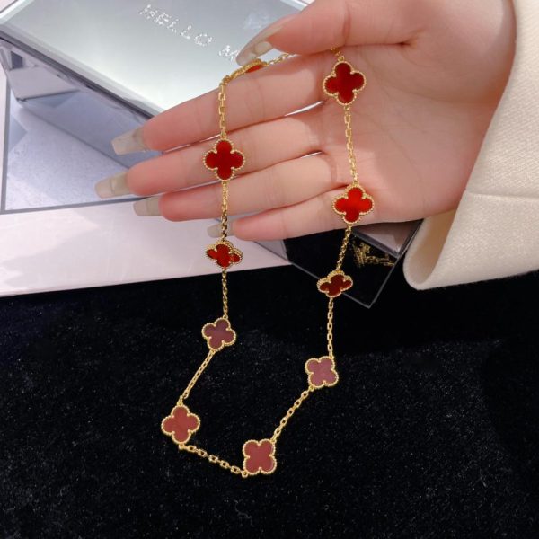 réplica,joyas,joyería,1:1,replica,fake,lujo,barato [Versión superior] ¡Van Cleef & Arpels vca mini pulsera de seis flores con diamantes completos!