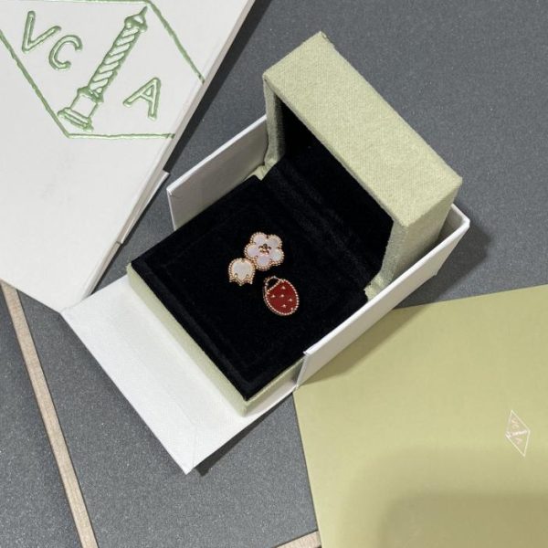 réplica,joyas,joyería,1:1,replica,fake,lujo,barato [Edición superior] Anillo de la serie Lucky Spring de Van Cleef & Arpels