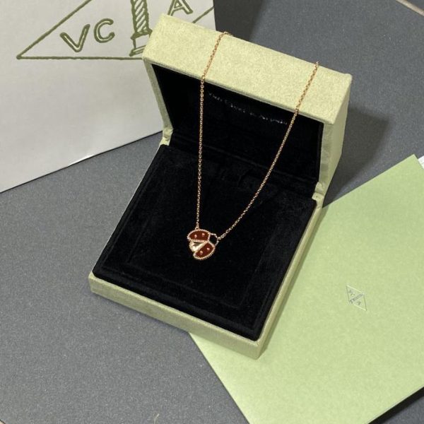 réplica,joyas,joyería,1:1,replica,fake,lujo,barato [Edición superior] Van Cleef & Arpels ¡Serie de primavera afortunada! suéter mariquita cadena larga