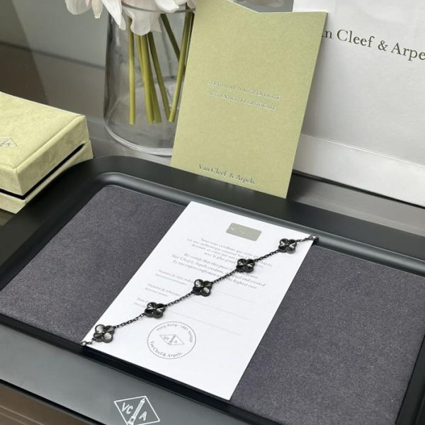 réplica,joyas,joyería,1:1,replica,fake,lujo,barato [Edición superior] Van Cleef & Arpels VCA láser dorado de cinco tonos