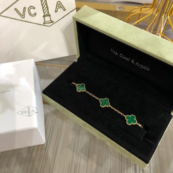 réplica,joyas,joyería,1:1,replica,fake,lujo,barato [Edición superior] La pulsera de cuatro flores de la suerte, agotada, de Van Cleef & Arpels Vc