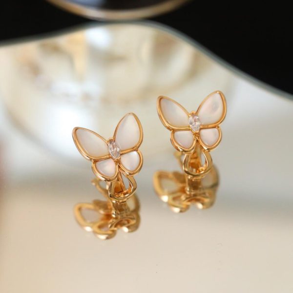 réplica,joyas,joyería,1:1,replica,fake,lujo,barato [Edición superior] Serie de joyas de dos mariposas de Van Cleef & Arpels
