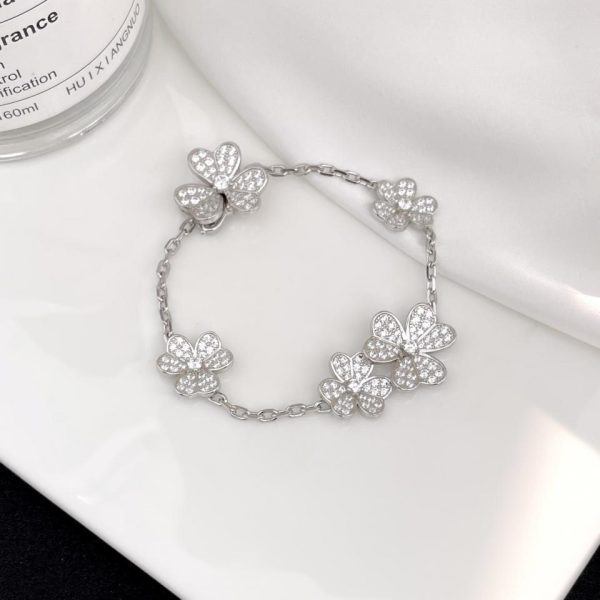 réplica,joyas,joyería,1:1,replica,fake,lujo,barato [Versión superior] Van Cleef & Arpels nuevo anillo de flor de ciruelo de la serie Lucky Spring