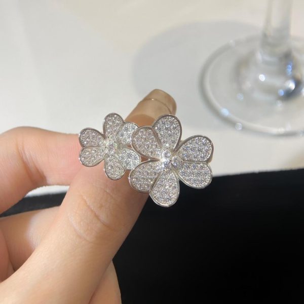 réplica,joyas,joyería,1:1,replica,fake,lujo,barato [Versión superior] Anillo de trébol de cuatro hojas de Van Cleef & Arpels