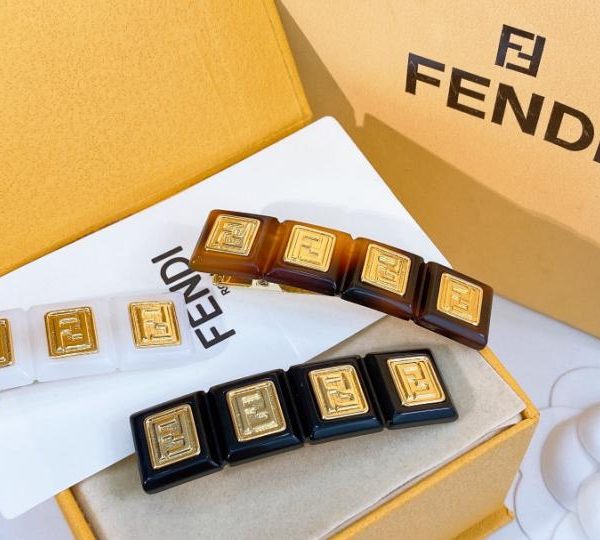 réplica,joyas,joyería,1:1,replica,fake,lujo,barato Pasador de pelo Fendi cuadrado de acrílico