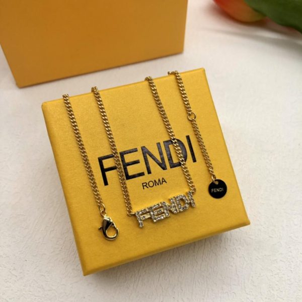 réplica,joyas,joyería,1:1,replica,fake,lujo,barato collar fendi