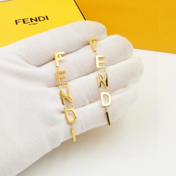 réplica,joyas,joyería,1:1,replica,fake,lujo,barato Pendientes FENDI