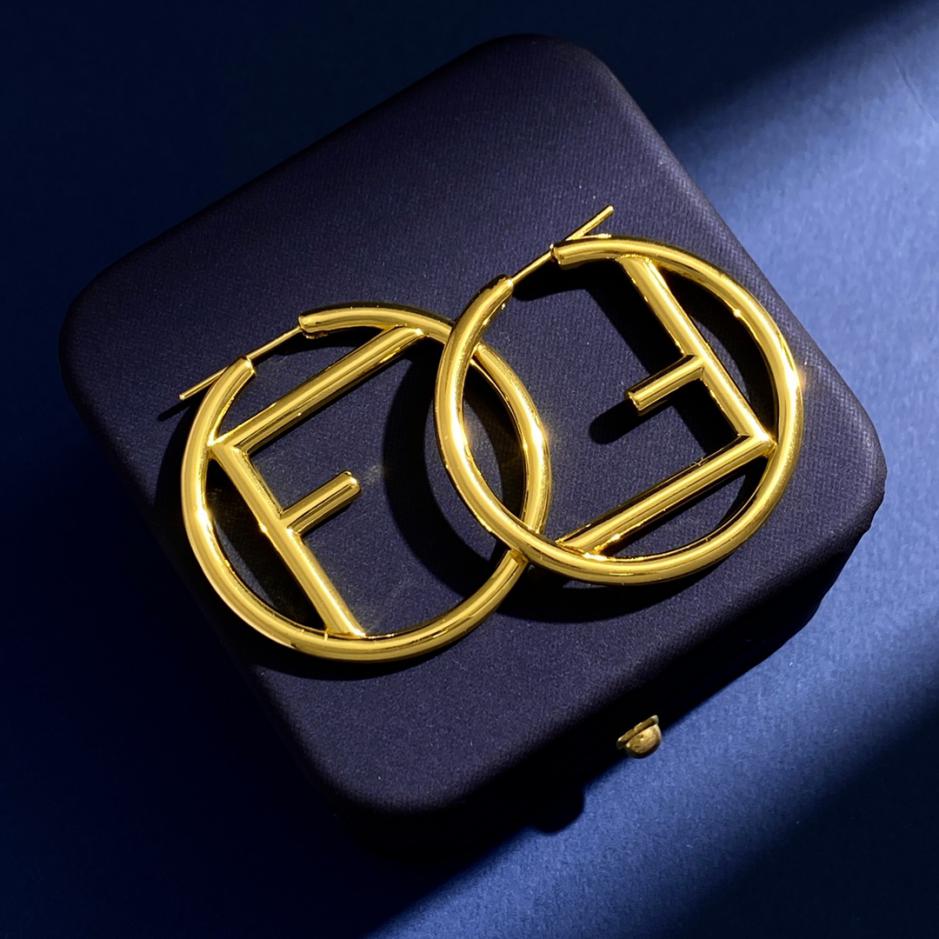 réplica,joyas,joyería,1:1,replica,fake,lujo,barato Pendientes de aro grandes asimétricos F is F