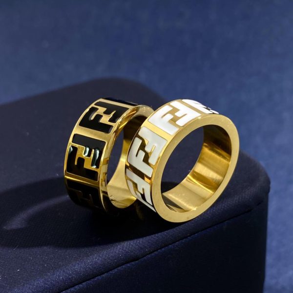 réplica,joyas,joyería,1:1,replica,fake,lujo,barato Anillo de pulsera con letra F doble serie FENDI