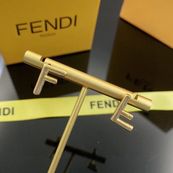 réplica,joyas,joyería,1:1,replica,fake,lujo,barato pendientes con logo FENDI