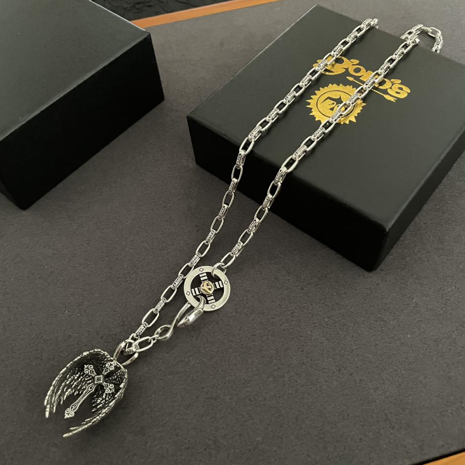 réplica,joyas,joyería,1:1,replica,fake,lujo,barato [Versión superior] colgante de pluma de ángel Goro Takahashi de goro, collar con letras clásicas Takahashi