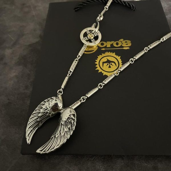 réplica,joyas,joyería,1:1,replica,fake,lujo,barato [Versión superior] Collar con colgante de ángel Goro Takahashi de goro