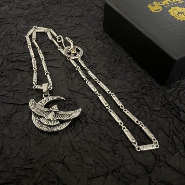 réplica,joyas,joyería,1:1,replica,fake,lujo,barato [Versión superior] Collar con colgante de águila voladora Goro Takahashi de goro