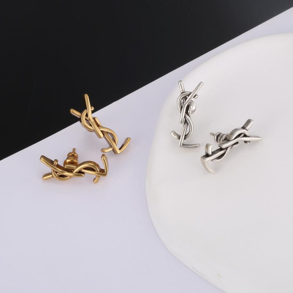 réplica,joyas,joyería,1:1,replica,fake,lujo,barato Pendientes YSL