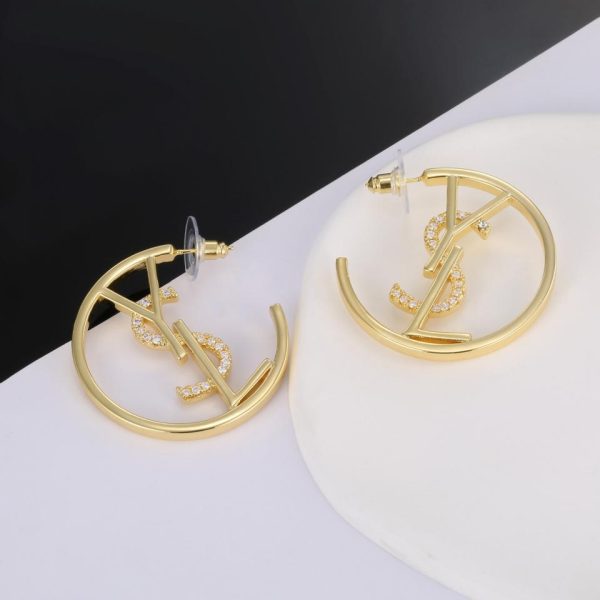 réplica,joyas,joyería,1:1,replica,fake,lujo,barato Pendientes YSL