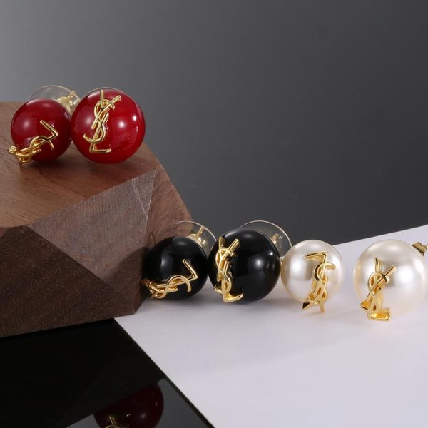 réplica,joyas,joyería,1:1,replica,fake,lujo,barato Pendientes YSL Corazón Melocotón