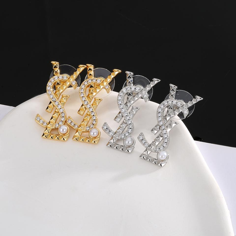 réplica,joyas,joyería,1:1,replica,fake,lujo,barato Pendientes YSL