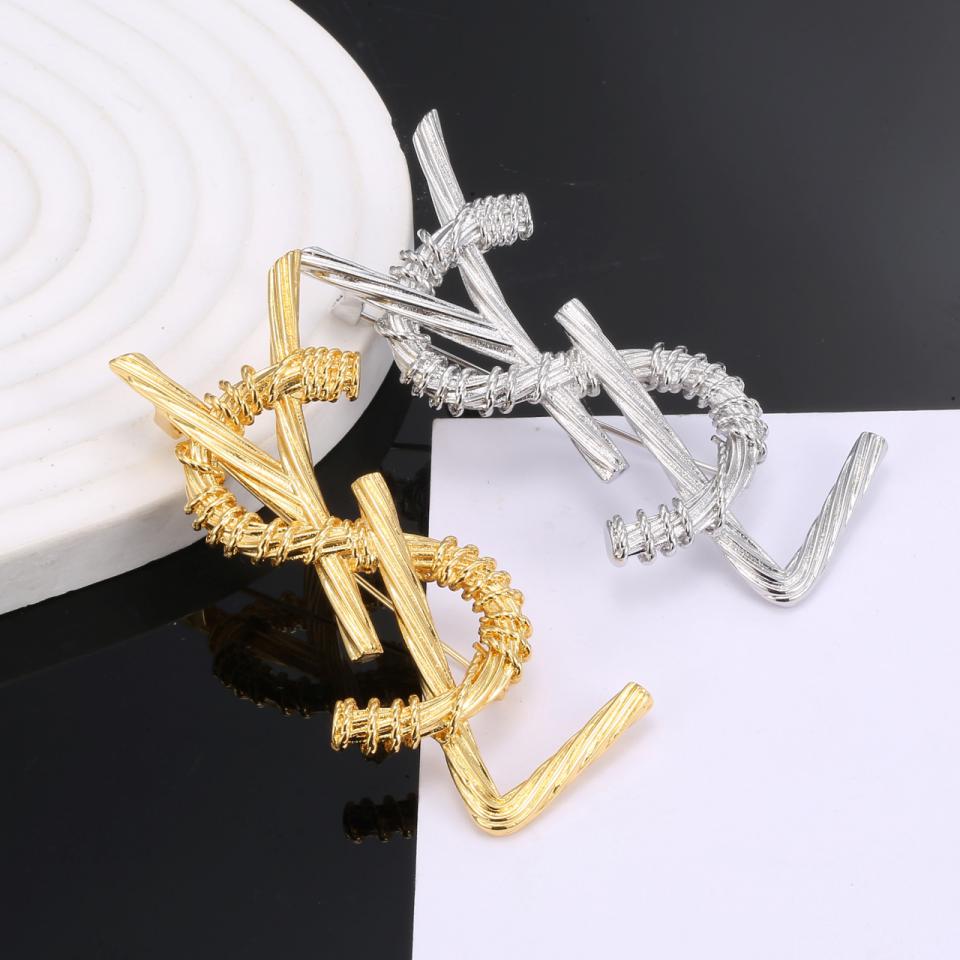 réplica,joyas,joyería,1:1,replica,fake,lujo,barato broche YSL