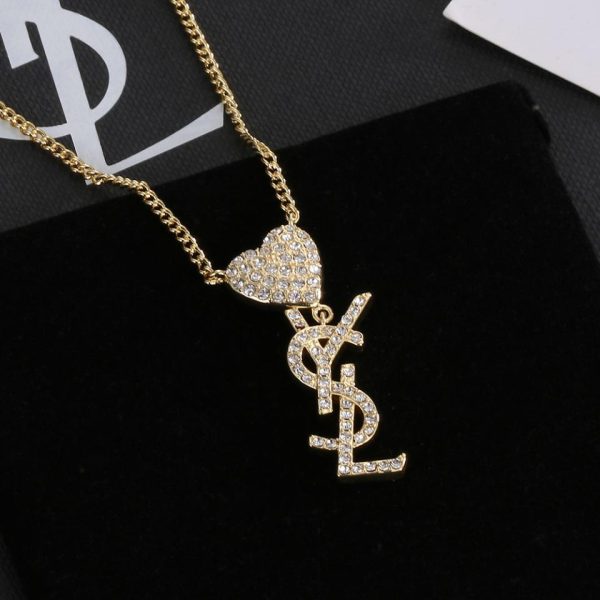 réplica,joyas,joyería,1:1,replica,fake,lujo,barato Pendientes YSL Corazón Melocotón