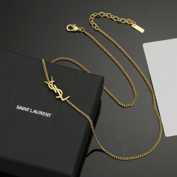 réplica,joyas,joyería,1:1,replica,fake,lujo,barato pendientes con letras YSL