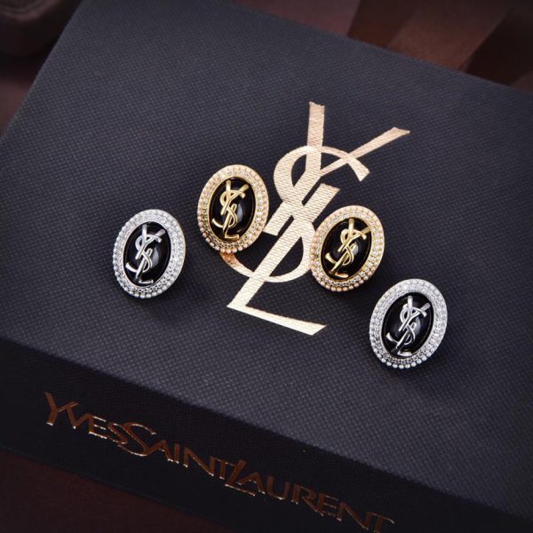 réplica,joyas,joyería,1:1,replica,fake,lujo,barato pendientes con letras YSL