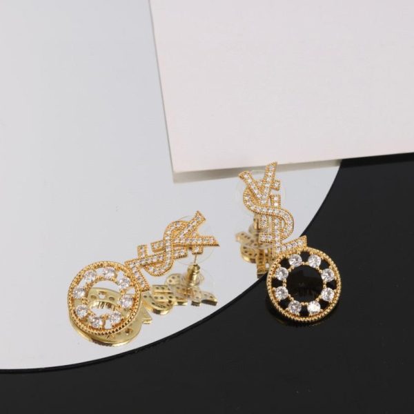 réplica,joyas,joyería,1:1,replica,fake,lujo,barato Pendientes de lujo clásicos YSL