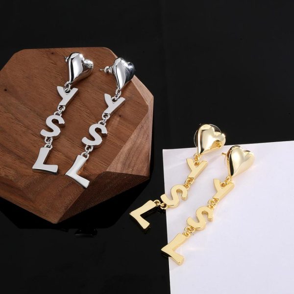 réplica,joyas,joyería,1:1,replica,fake,lujo,barato Pendientes YSL