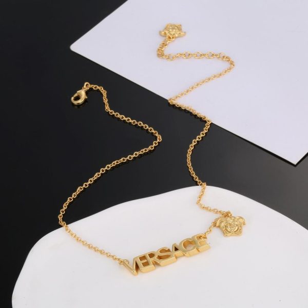 réplica,joyas,joyería,1:1,replica,fake,lujo,barato collar de oro versace