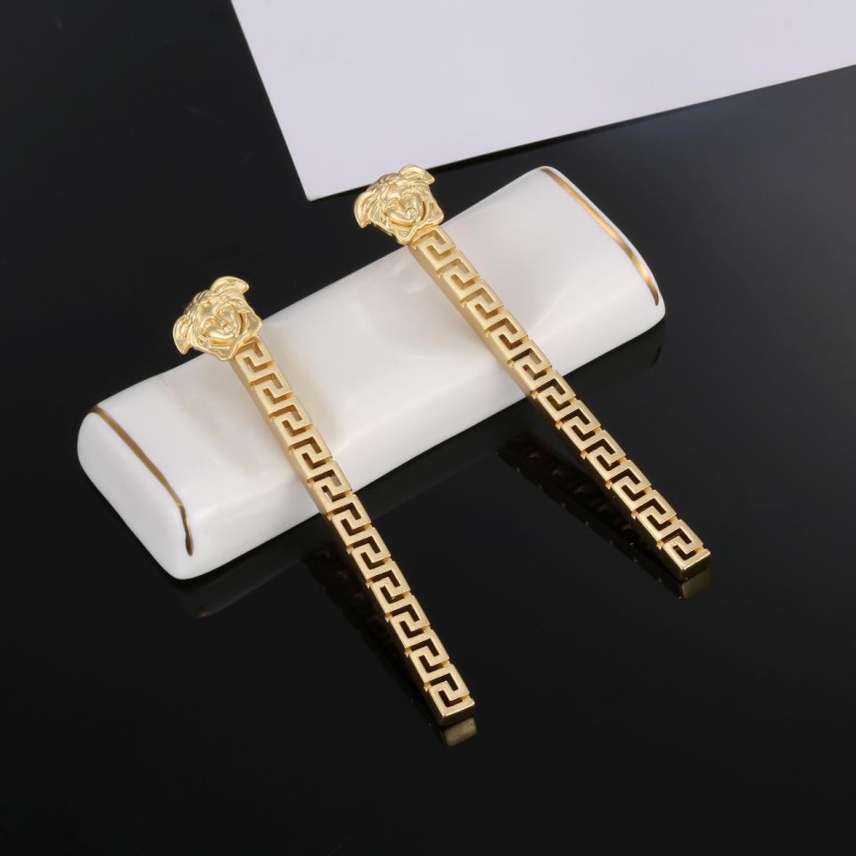 réplica,joyas,joyería,1:1,replica,fake,lujo,barato Pendientes Versace de oro