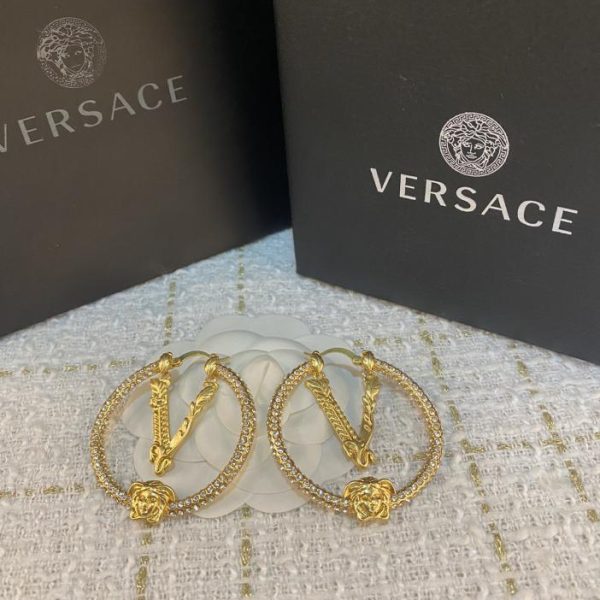 réplica,joyas,joyería,1:1,replica,fake,lujo,barato Versace últimos pendientes