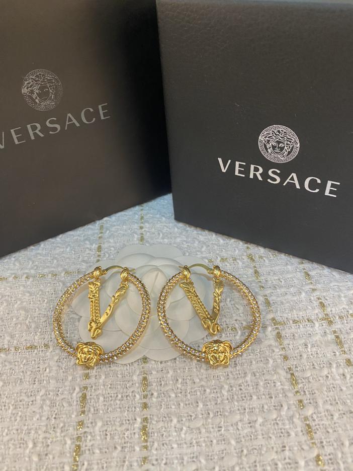réplica,joyas,joyería,1:1,replica,fake,lujo,barato Versace últimos pendientes