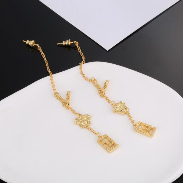 réplica,joyas,joyería,1:1,replica,fake,lujo,barato Pendientes Versace de oro
