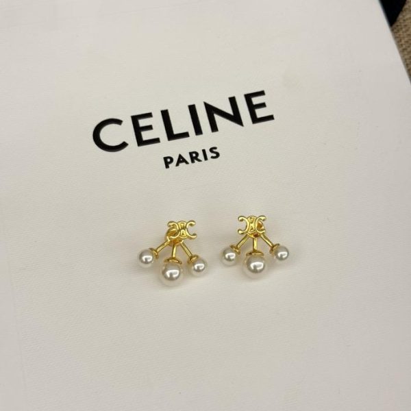 réplica,joyas,joyería,1:1,replica,fake,lujo,barato Anillo Celine con monograma y diamantes
