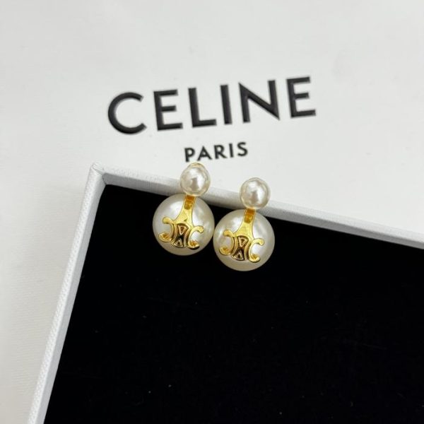 réplica,joyas,joyería,1:1,replica,fake,lujo,barato Anillo Celine con monograma y diamantes