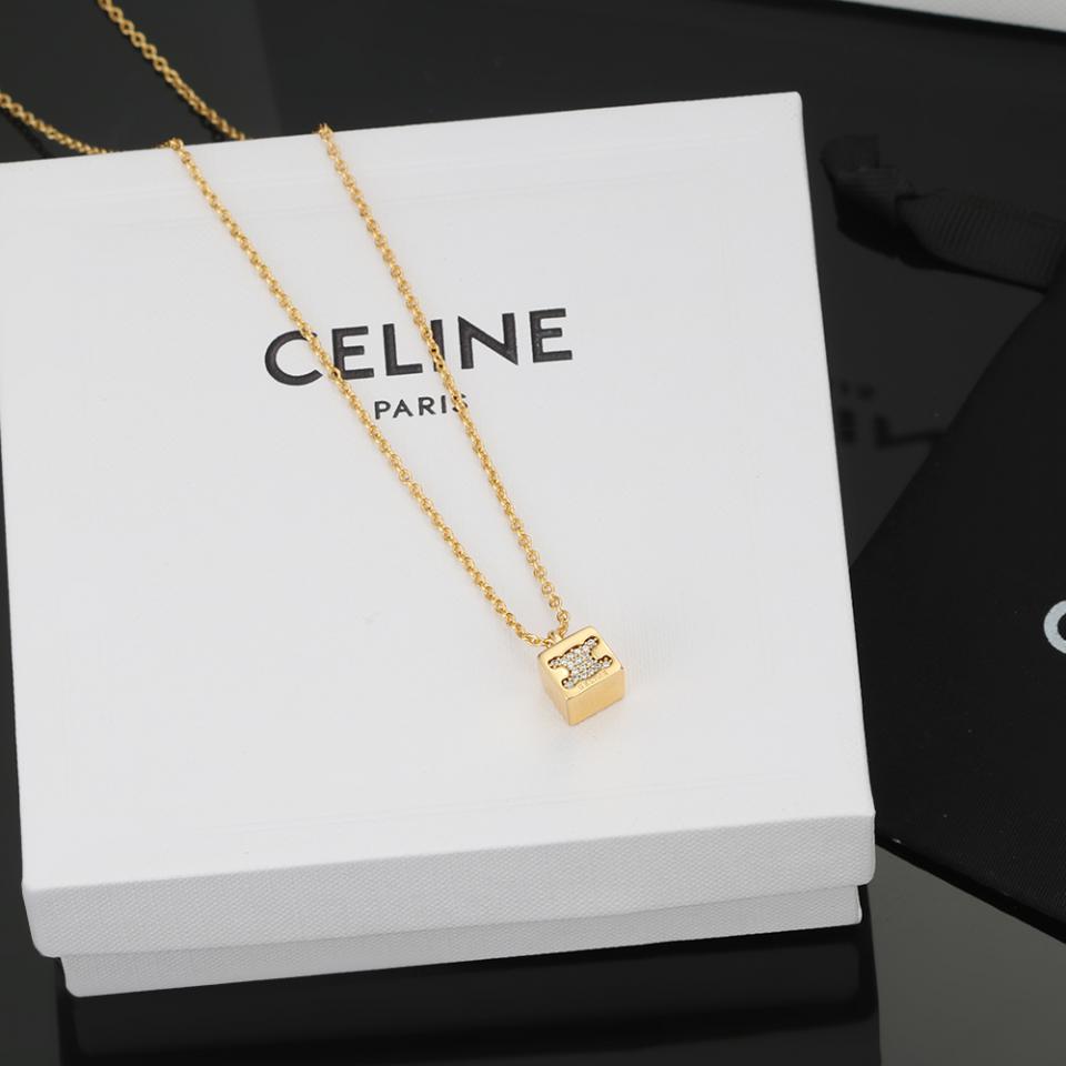 réplica,joyas,joyería,1:1,replica,fake,lujo,barato Celine nuevo collar