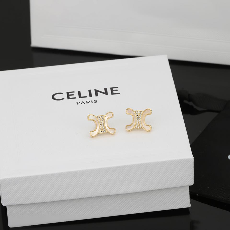 réplica,joyas,joyería,1:1,replica,fake,lujo,barato Pendientes nuevos Celine