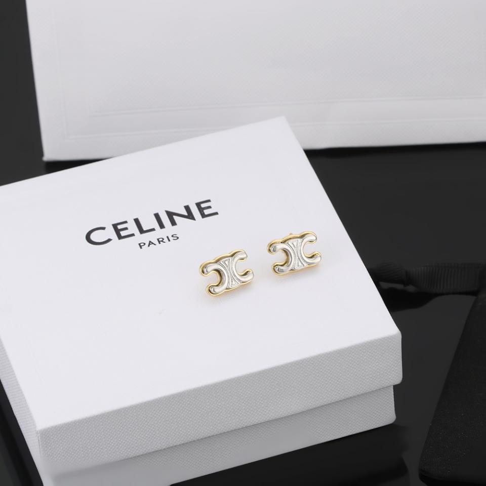 réplica,joyas,joyería,1:1,replica,fake,lujo,barato Celine nuevos pendientes de puerta Kai Xuan